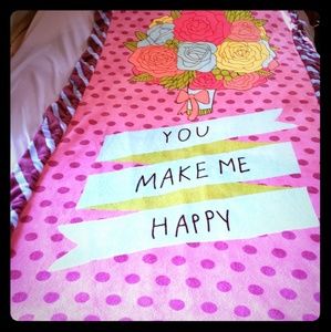 Matilda Jane YOU MAKE ME HAPPY blanket
